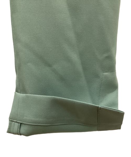 CULLNI（クルニ）CULLNI (クルニ) ベルト付きサイドスリットテーパードパンツ 黄緑 サイズ:XSの古着・服飾アイテム