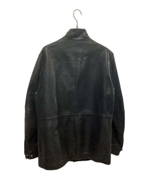 UNITED ARROWS TOKYO（ユナイテッドアローズトウキョウ）UNITED ARROWS TOKYO (ユナイテッドアローズトウキョウ) レザーフィールドジャケット ブラック サイズ:Ⅿの古着・服飾アイテム