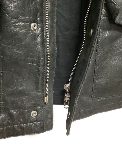 UNITED ARROWS TOKYO（ユナイテッドアローズトウキョウ）UNITED ARROWS TOKYO (ユナイテッドアローズトウキョウ) レザーフィールドジャケット ブラック サイズ:Ⅿの古着・服飾アイテム