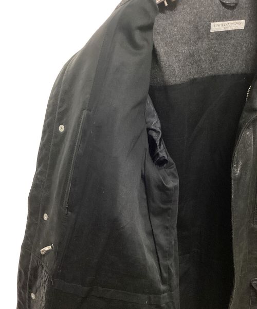 UNITED ARROWS TOKYO（ユナイテッドアローズトウキョウ）UNITED ARROWS TOKYO (ユナイテッドアローズトウキョウ) レザーフィールドジャケット ブラック サイズ:Ⅿの古着・服飾アイテム
