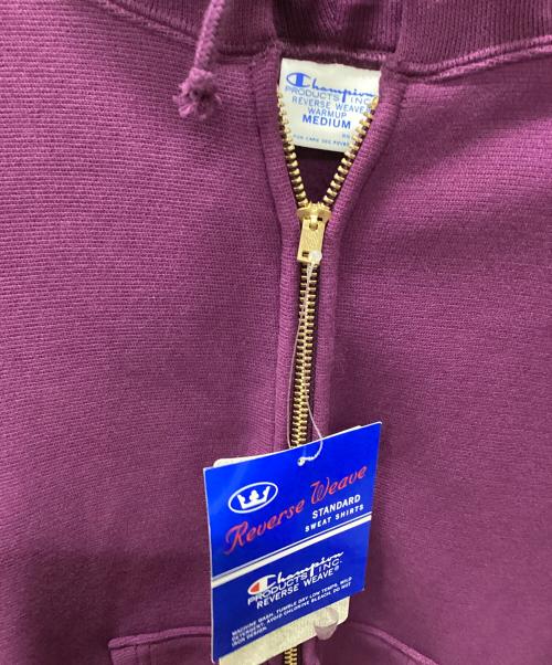 Champion REVERSE WEAVE（チャンピオン リバース ウィーブ）Champion REVERSE WEAVE (チャンピオン リバース ウィーブ) ジップパーカー パープル サイズ:MEDIUMの古着・服飾アイテム