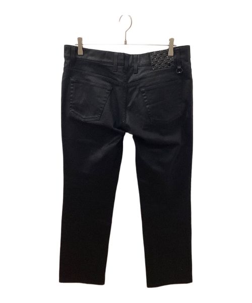 GUCCI（グッチ）GUCCI (グッチ) コーティングGGパッチデニムパンツ ブラック サイズ:Lの古着・服飾アイテム