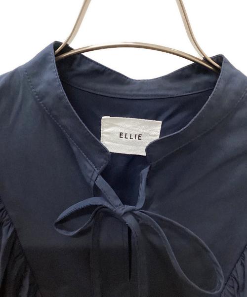 ELLIE（エリー）ELLIE (エリー) 2WAYハーフボリュームスリーブブラウス ネイビー サイズ:FREEの古着・服飾アイテム
