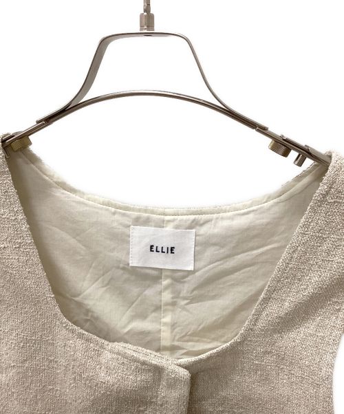 ELLIE（エリー）ELLIE (エリー) ツイードベストパンツ ベージュ サイズ:Sの古着・服飾アイテム