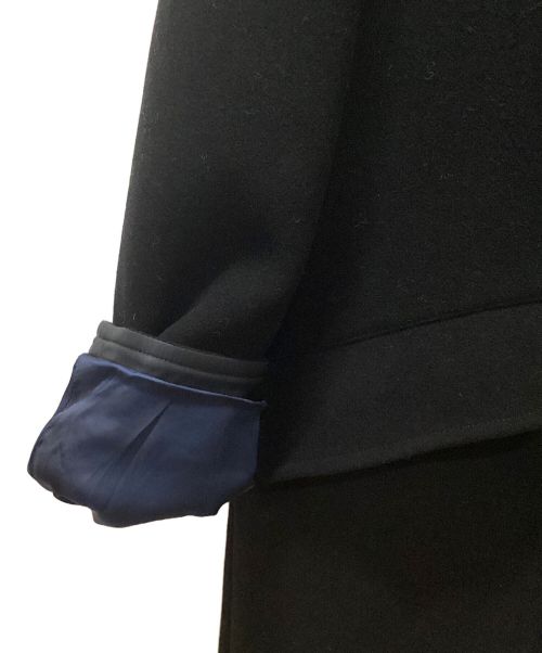 FACTOTUM（ファクトタム）FACTOTUM (ファクトタム) カシミアパイルメルトンフードコート ブラック サイズ:Sの古着・服飾アイテム