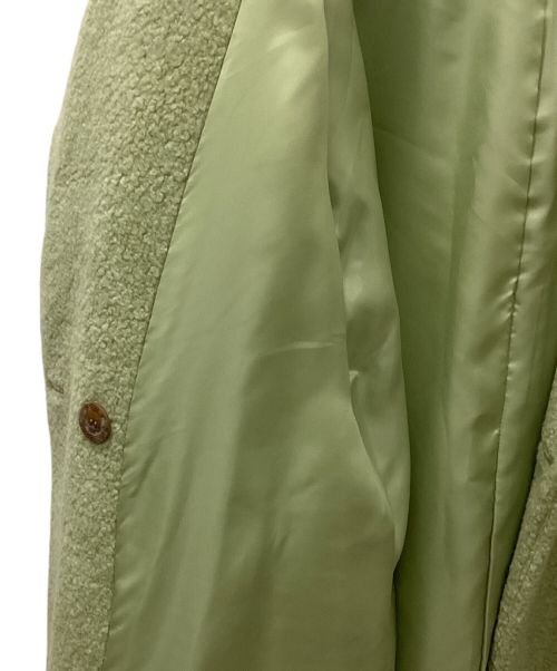 CADUNE（カデュネ）CADUNE (カデュネ) ボアコート 黄緑 サイズ:38の古着・服飾アイテム