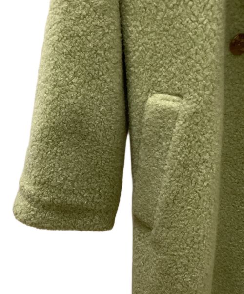 CADUNE（カデュネ）CADUNE (カデュネ) ボアコート 黄緑 サイズ:38の古着・服飾アイテム