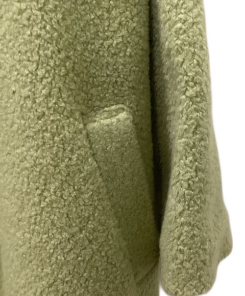 CADUNE（カデュネ）CADUNE (カデュネ) ボアコート 黄緑 サイズ:38の古着・服飾アイテム