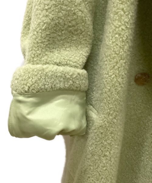 CADUNE（カデュネ）CADUNE (カデュネ) ボアコート 黄緑 サイズ:38の古着・服飾アイテム