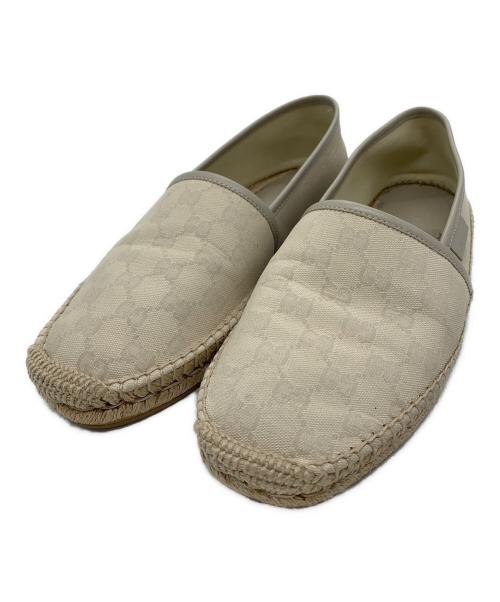 GUCCI（グッチ）GUCCI (グッチ) エスパドリーユ ベージュ サイズ:25cmの古着・服飾アイテム