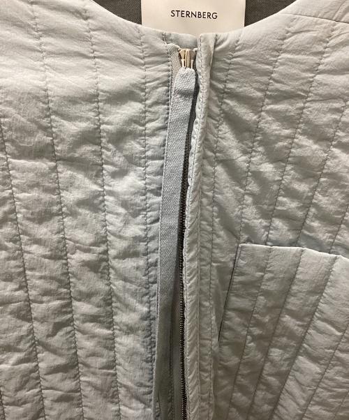 STERNBERG（スタンバーグ）STERNBERG (スタンバーグ) STERNBERG スリットキルティングジャケット スカイブルー サイズ:Mの古着・服飾アイテム