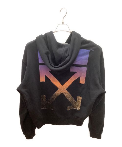 OFFWHITE（オフホワイト）OFFWHITE (オフホワイト) 21FW DEGRADE ARROW OVER HOODIE ブラック サイズ:Lの古着・服飾アイテム
