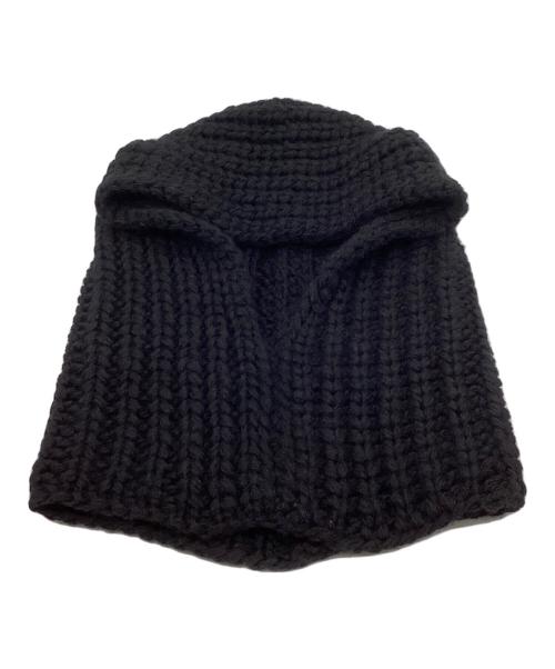 kijima takayuki（キジマタカユキ）kijima takayuki (キジマタカユキ) ニットバラクラバ ブラックの古着・服飾アイテム