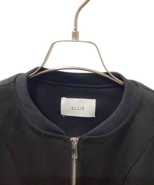 ELLIE（エリー）ELLIE (エリー) ジップアップボンディングジャケット ブラック サイズ:Freeの古着・服飾アイテム
