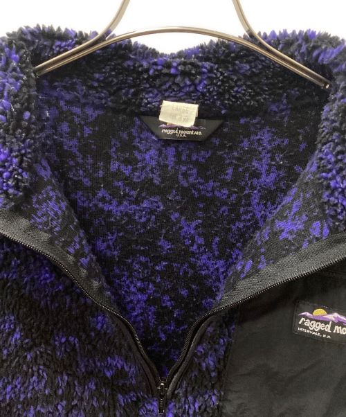 ragged mountain（ラギットマウンテン）ragged mountain (ラギットマウンテン) 90's outdoor Fleece half-Zipper Jacket ブルー×ブラック サイズ:Lの古着・服飾アイテム