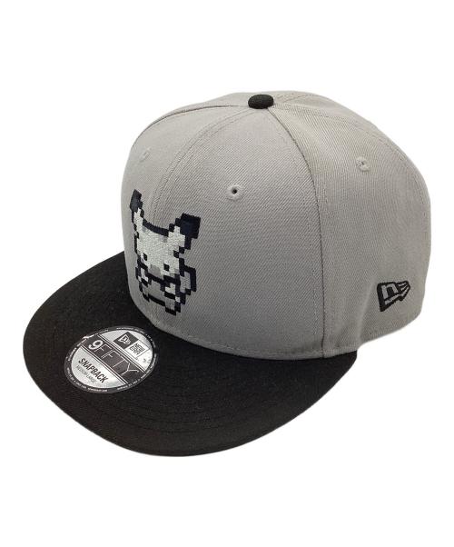 New Era（ニューエラ）New Era (ニューエラ) pokemon (ポケモン) 9FIFTY ピカチュウ 950 POKEMON PIX PIKACHU グレー×ブラック サイズ:MEDIUM/LARGEの古着・服飾アイテム