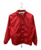 stussyステューシー）の古着「コーチジャケット」｜レッド