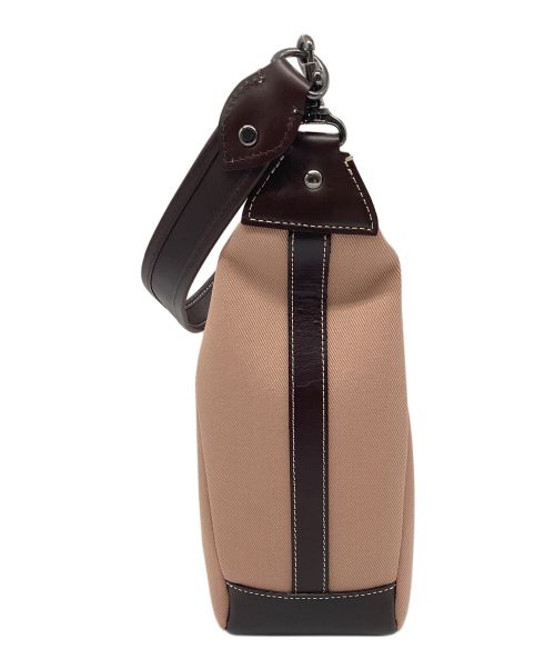 BURBERRY（バーバリー）BURBERRY (バーバリー) 2WAYショルダーバッグ ピンク×ブラウンの古着・服飾アイテム