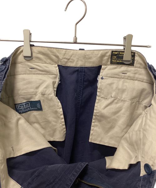 POLO RALPH LAUREN（ポロ・ラルフローレン）POLO RALPH LAUREN (ポロ・ラルフローレン) 民間品ダブルニーカーゴパンツ ネイビー サイズ:XLの古着・服飾アイテム