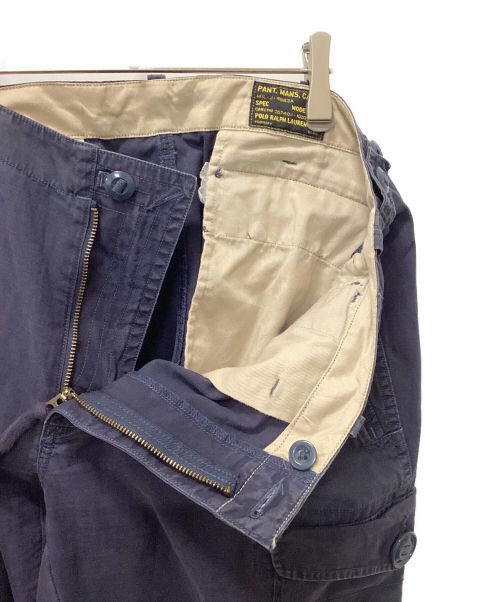 POLO RALPH LAUREN（ポロ・ラルフローレン）POLO RALPH LAUREN (ポロ・ラルフローレン) 民間品ダブルニーカーゴパンツ ネイビー サイズ:XLの古着・服飾アイテム
