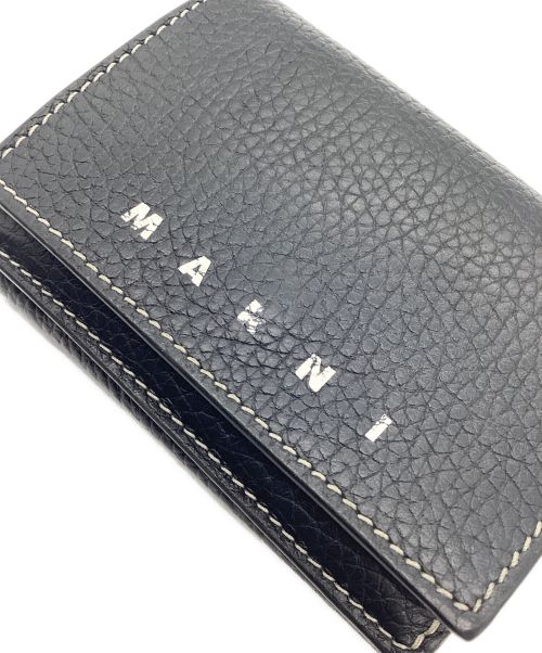 MARNI（マルニ）MARNI (マルニ) 3つ折り財布 ブラックの古着・服飾アイテム