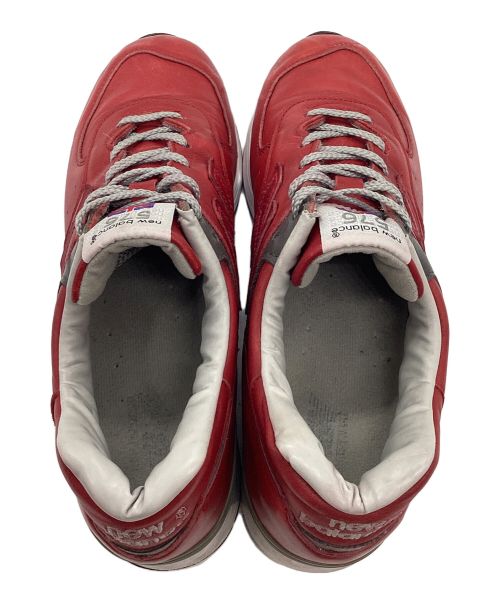 NEW BALANCE（ニューバランス）NEW BALANCE (ニューバランス) レザースニーカー レッド サイズ:27.5cmの古着・服飾アイテム