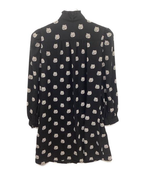Kate Spade（ケイトスペード）Kate Spade (ケイトスペード) キャット ドット シャツドレス ブラック サイズ:XSの古着・服飾アイテム