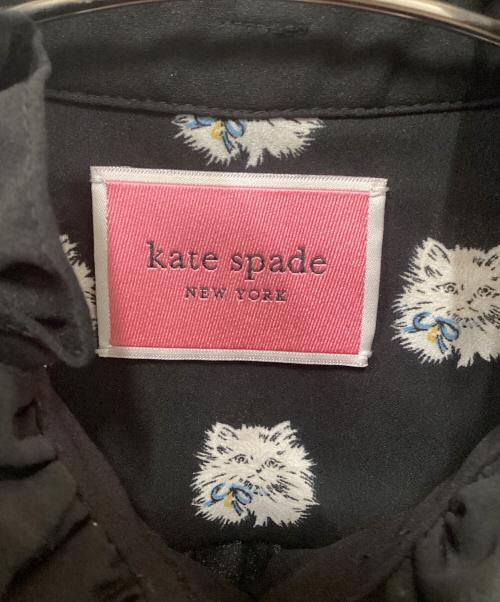 Kate Spade（ケイトスペード）Kate Spade (ケイトスペード) キャット ドット シャツドレス ブラック サイズ:XSの古着・服飾アイテム