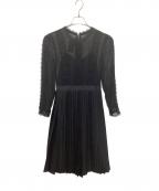 ted bakerテッドベーカー）の古着「Diannah Lace Pleated Dress」｜ブラック