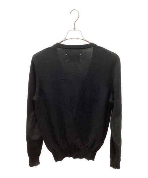 Maison Margiela（メゾンマルジェラ）Maison Margiela (メゾンマルジェラ) エルボーパッチカーディガン ブラック サイズ:Sの古着・服飾アイテム