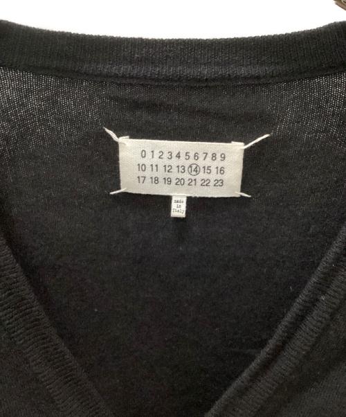 Maison Margiela（メゾンマルジェラ）Maison Margiela (メゾンマルジェラ) エルボーパッチカーディガン ブラック サイズ:Sの古着・服飾アイテム