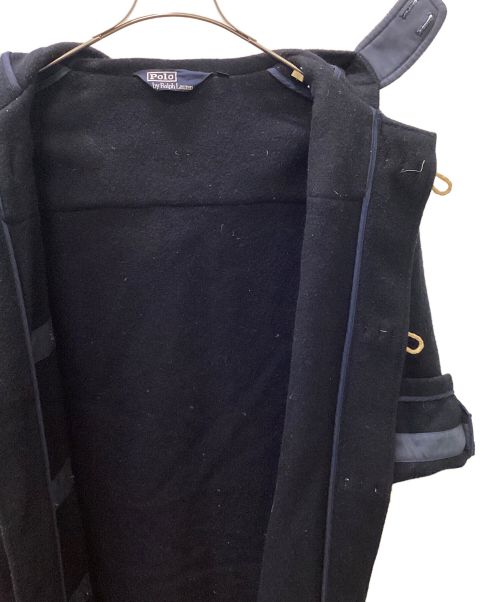 POLO RALPH LAUREN（ポロ・ラルフローレン）POLO RALPH LAUREN (ポロ・ラルフローレン) 90's ロングダッフルコート 濃紺 サイズ:Ⅿの古着・服飾アイテム