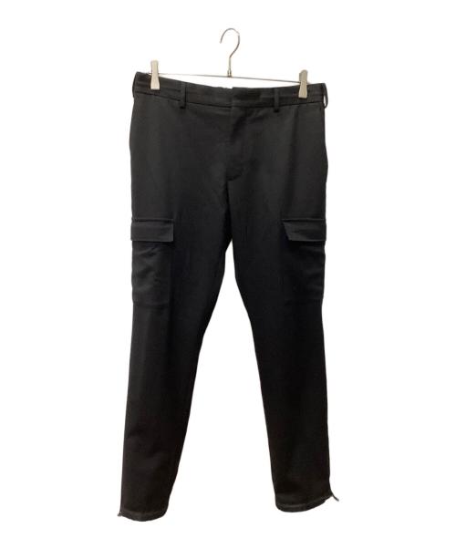 PT TORINO（ピーティートリノ）PT TORINO (ピーティートリノ) LAMDA 高機能ストレッチウール カーゴスラックス ブラック サイズ:48の古着・服飾アイテム