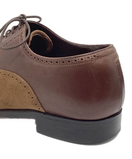 GRENSON（グレンソン）GRENSON (グレンソン) ストレートチップ異素材シューズ ブラウン サイズ:8 1/2の古着・服飾アイテム