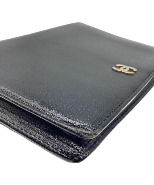 CHANEL（シャネル）CHANEL (シャネル) ココマーク　2つ折り財布 ブラックの古着・服飾アイテム