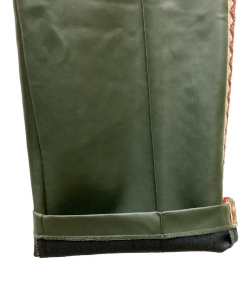 Toironier（トワロニエ）Toironier (トワロニエ) Synthetic Leather Side Line Truck オリーブ サイズ:FREEの古着・服飾アイテム