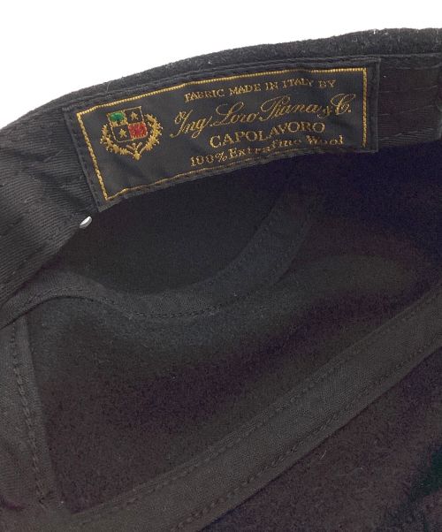 SUPREME（シュプリーム）SUPREME (シュプリーム) LORO PIANA (ロロピアーナ) 17FW Wool Camp Cap ブラックの古着・服飾アイテム