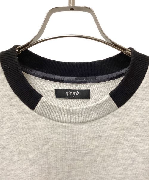 glamb（グラム）glamb (グラム) Retro Future Sweat ライトグレー サイズ:Lの古着・服飾アイテム
