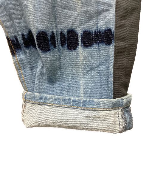 DRIES VAN NOTEN（ドリスヴァンノッテン）DRIES VAN NOTEN (ドリスヴァンノッテン) ボンテージテーピングデニムパンツ インディゴ サイズ:31の古着・服飾アイテム