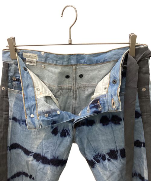 DRIES VAN NOTEN（ドリスヴァンノッテン）DRIES VAN NOTEN (ドリスヴァンノッテン) ボンテージテーピングデニムパンツ インディゴ サイズ:31の古着・服飾アイテム