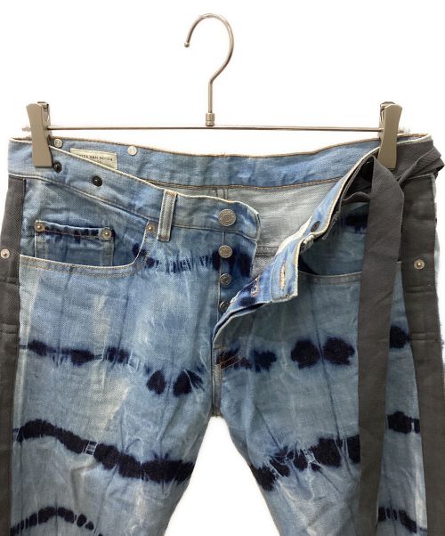 DRIES VAN NOTEN（ドリスヴァンノッテン）DRIES VAN NOTEN (ドリスヴァンノッテン) ボンテージテーピングデニムパンツ インディゴ サイズ:31の古着・服飾アイテム