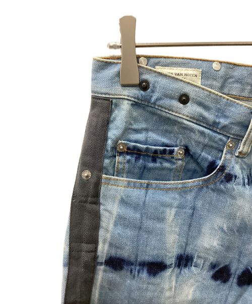 DRIES VAN NOTEN（ドリスヴァンノッテン）DRIES VAN NOTEN (ドリスヴァンノッテン) ボンテージテーピングデニムパンツ インディゴ サイズ:31の古着・服飾アイテム