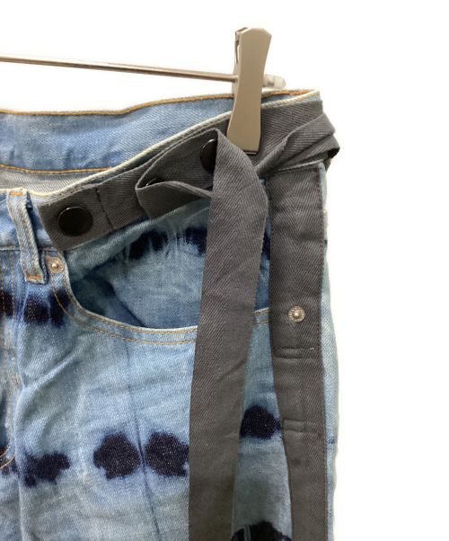 DRIES VAN NOTEN（ドリスヴァンノッテン）DRIES VAN NOTEN (ドリスヴァンノッテン) ボンテージテーピングデニムパンツ インディゴ サイズ:31の古着・服飾アイテム
