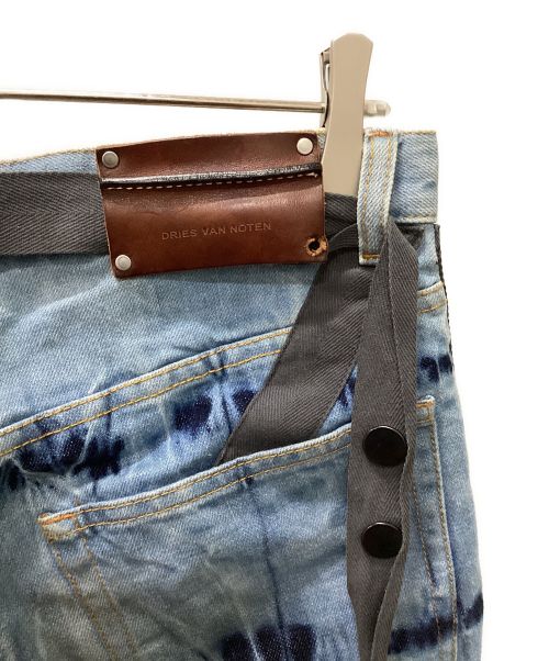 DRIES VAN NOTEN（ドリスヴァンノッテン）DRIES VAN NOTEN (ドリスヴァンノッテン) ボンテージテーピングデニムパンツ インディゴ サイズ:31の古着・服飾アイテム