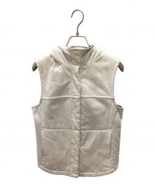 BURBERRY BLUE LABEL（バーバリー ブルー レーベル）の古着「フード付きベスト」｜ホワイト