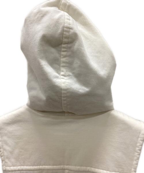 BURBERRY BLUE LABEL（バーバリー ブルー レーベル）BURBERRY BLUE LABEL (バーバリーロンドンブルーレーベル) フード付きベスト ホワイト サイズ:38の古着・服飾アイテム