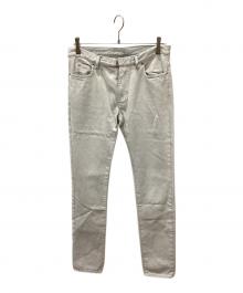 Maison Margiela（メゾンマルジェラ）の古着「樹脂加工ホワイトデニムパンツ」｜ホワイト