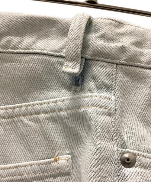 Maison Margiela（メゾンマルジェラ）Maison Margiela (メゾンマルジェラ) 樹脂加工ホワイトデニムパンツ ホワイト サイズ:30の古着・服飾アイテム