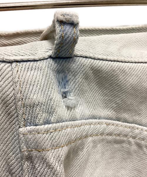 Maison Margiela（メゾンマルジェラ）Maison Margiela (メゾンマルジェラ) 樹脂加工ホワイトデニムパンツ ホワイト サイズ:30の古着・服飾アイテム