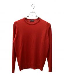 JOHN SMEDLEY（ジョンスメドレー）の古着「JOHN SMEDLEY クルーネックニット」｜レッド